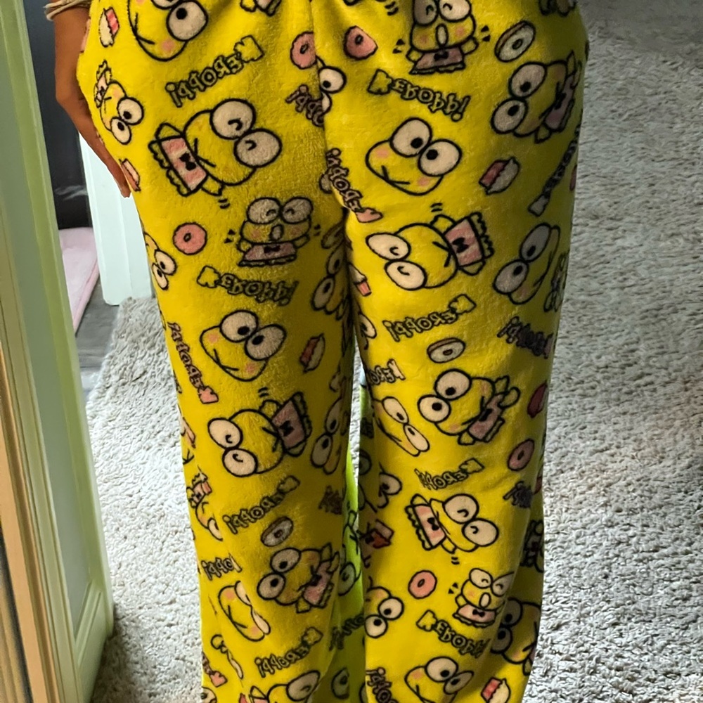 Forever 21 Sanrio Keroppi Pajama Bottoms - Cute Cartoon Print